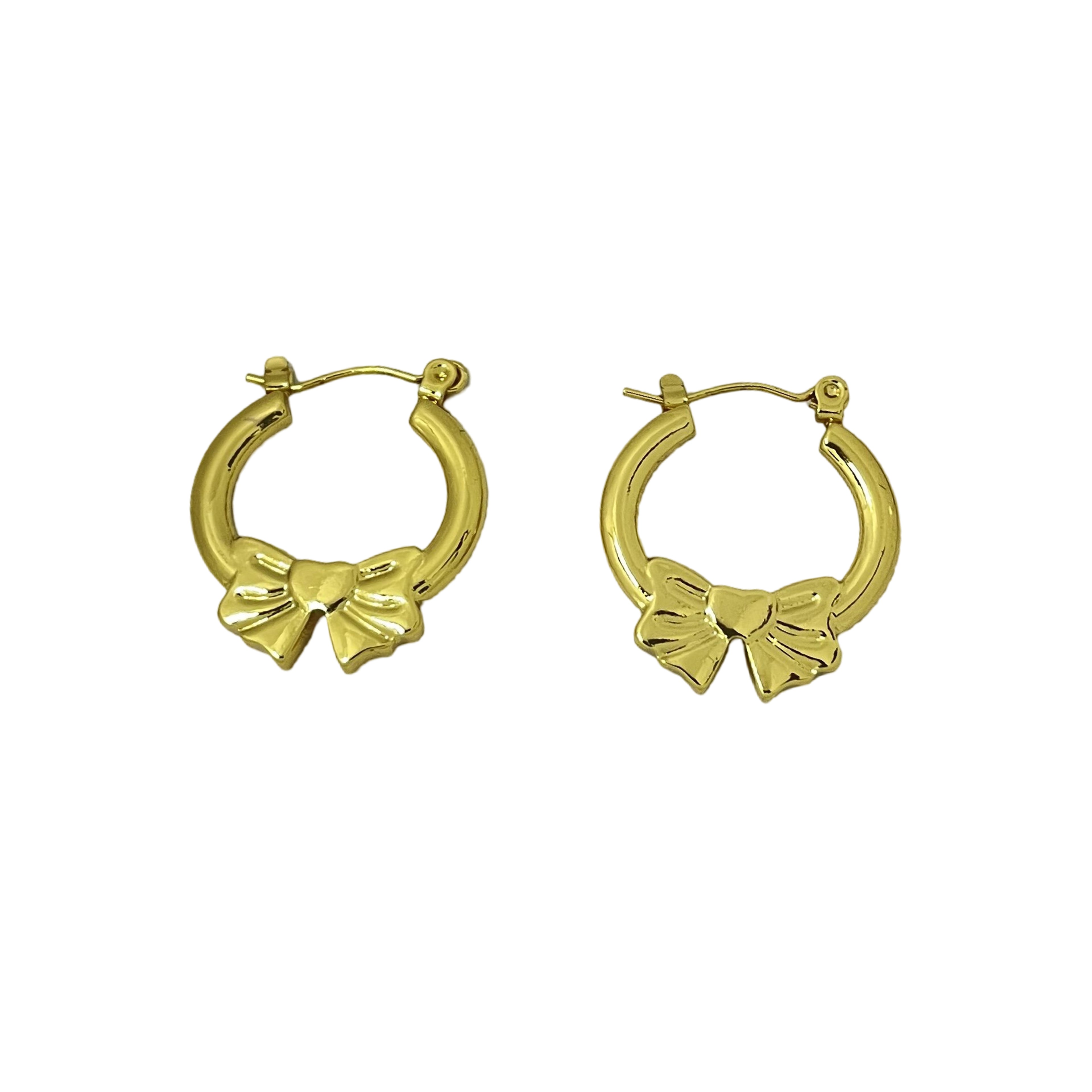 Florhena Belle Bow Hoops