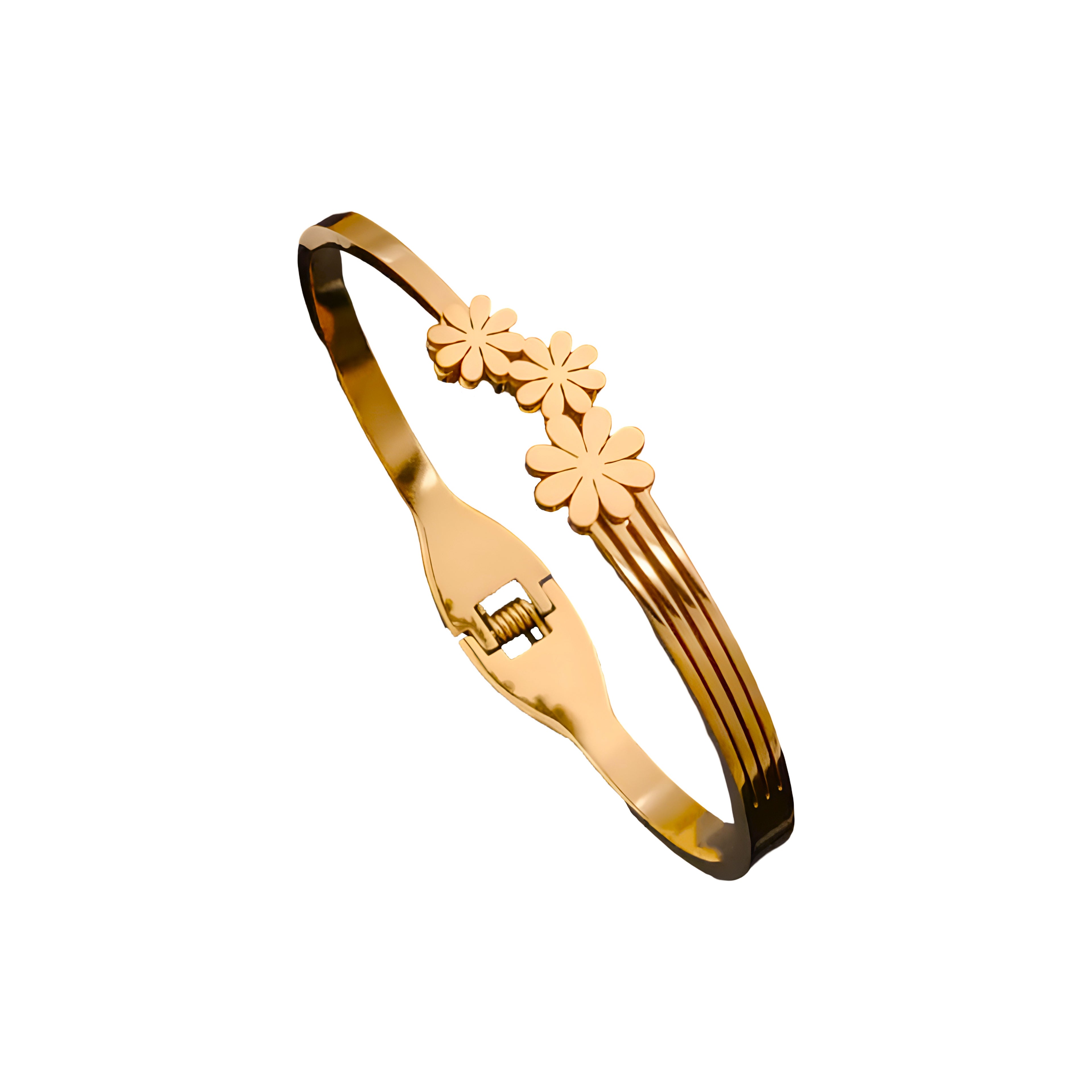 Floral Charm Bangle for Women