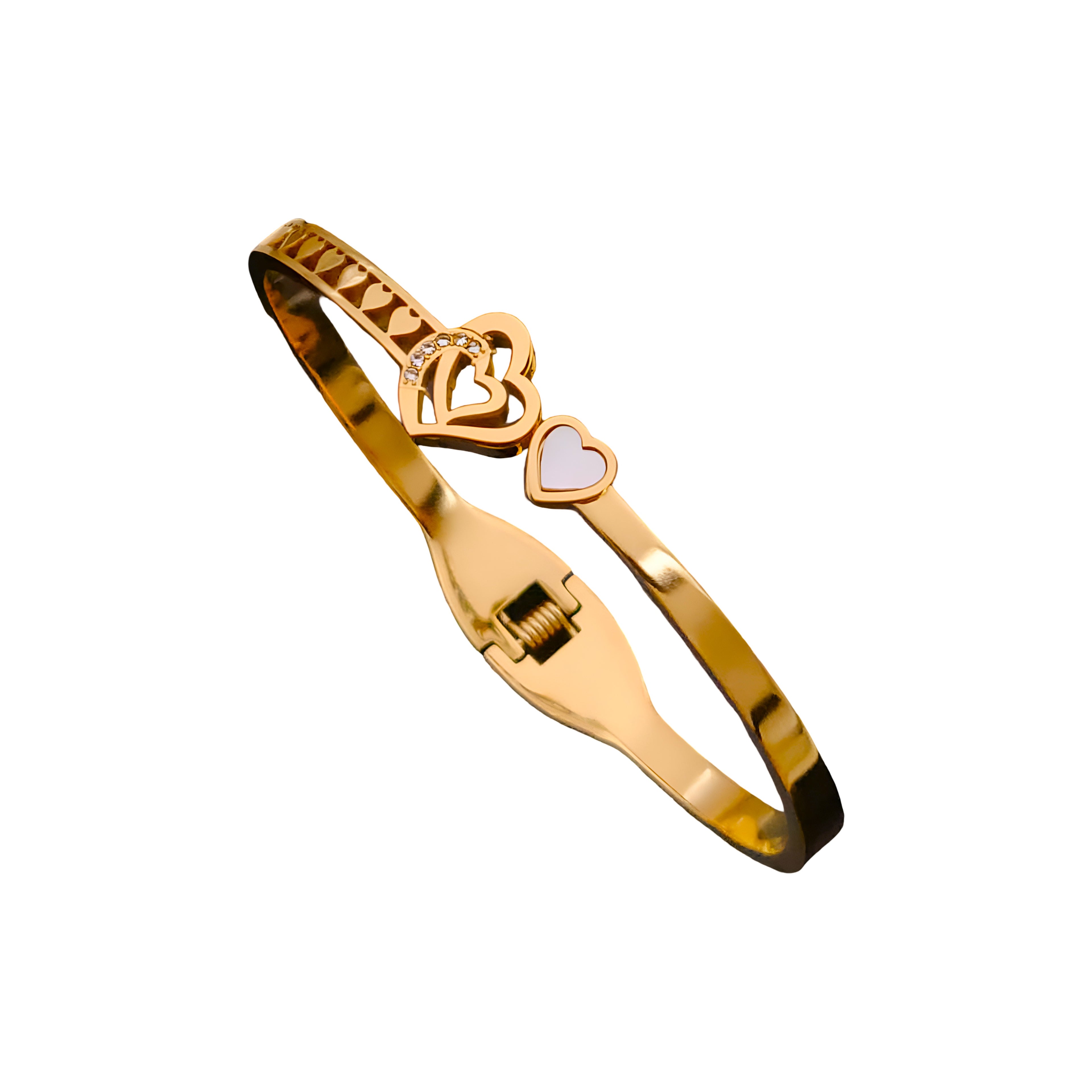 Heart Charm Bangle for Women