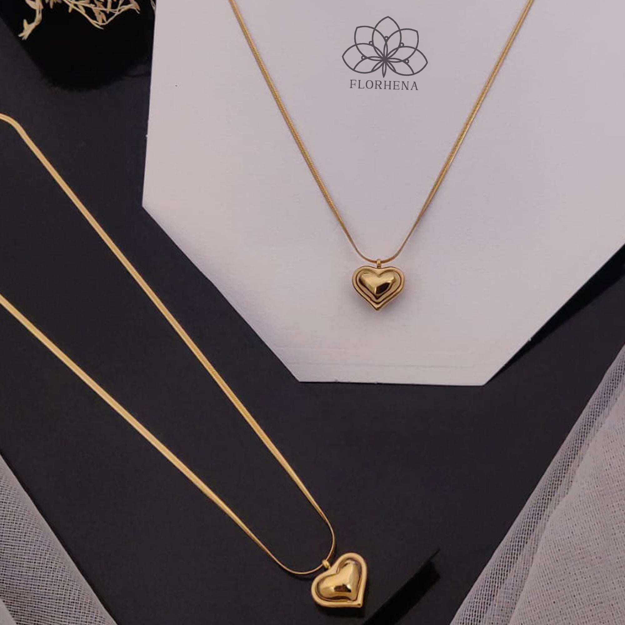 Eternal Heart Gold-Plated Pendant Necklace