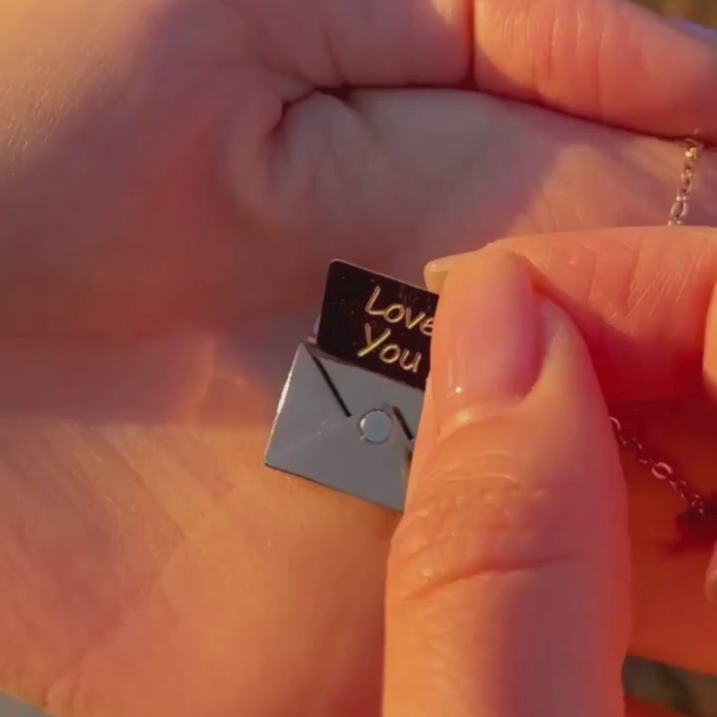 Love Letter Locket Necklace – 18K Gold Plated, Anti-Tarnish & Waterproof